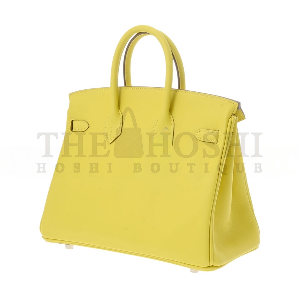 H**me5 BIRKIN 25 SWIFT LEATHER CHICK YELLOW GOLD BUCKLE H049362CK19 (25*20*13cm) Master Quality